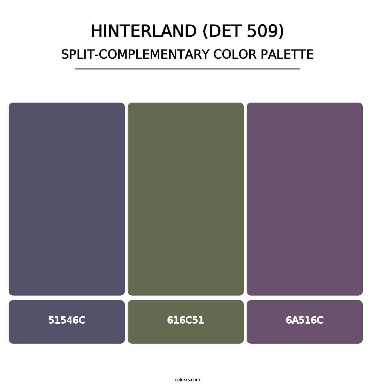 Hinterland (DET 509) - Split-Complementary Color Palette