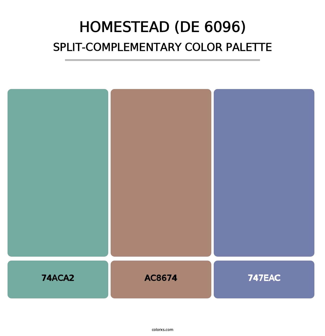 Homestead (DE 6096) - Split-Complementary Color Palette