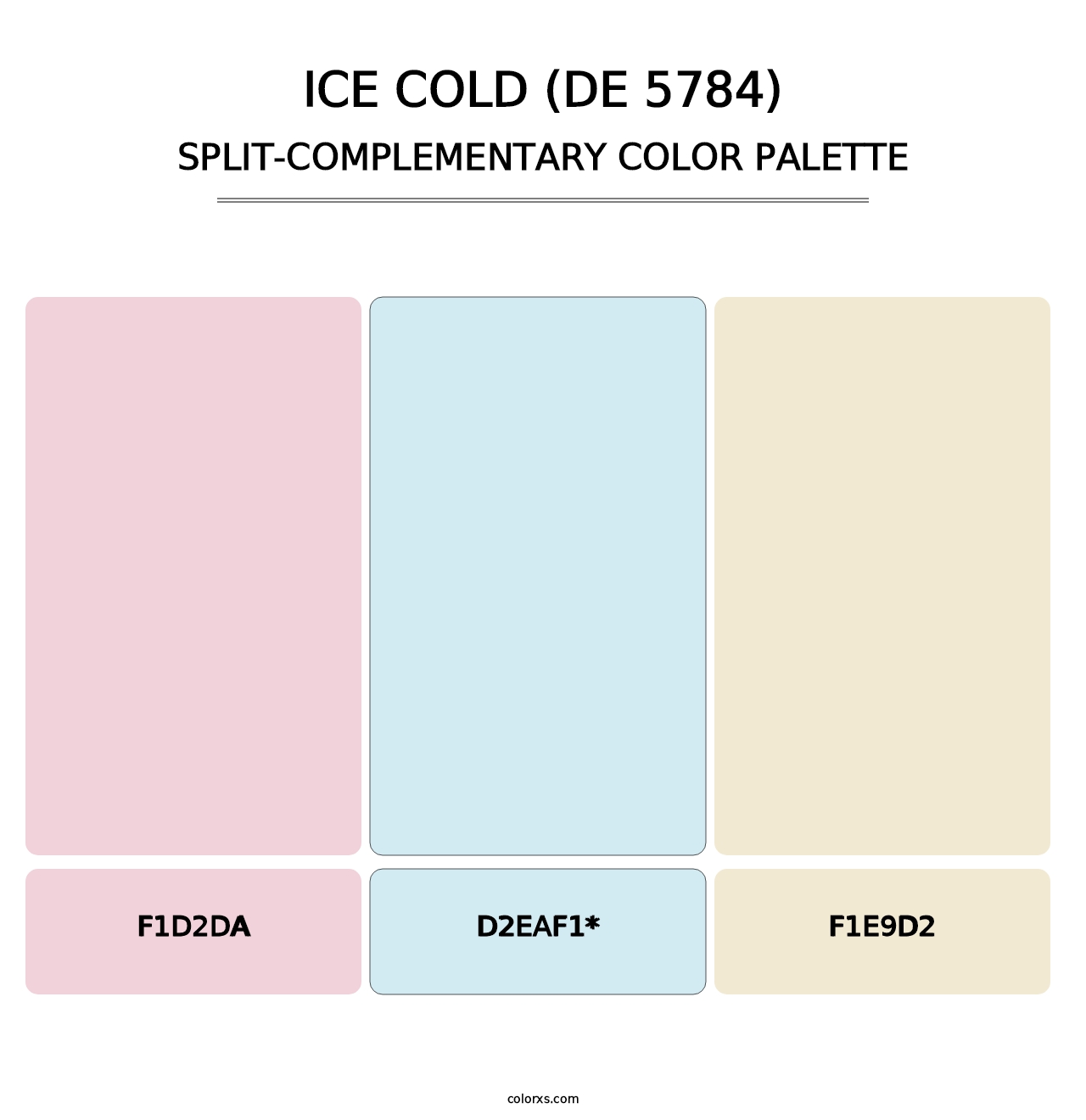 Ice Cold (DE 5784) - Split-Complementary Color Palette