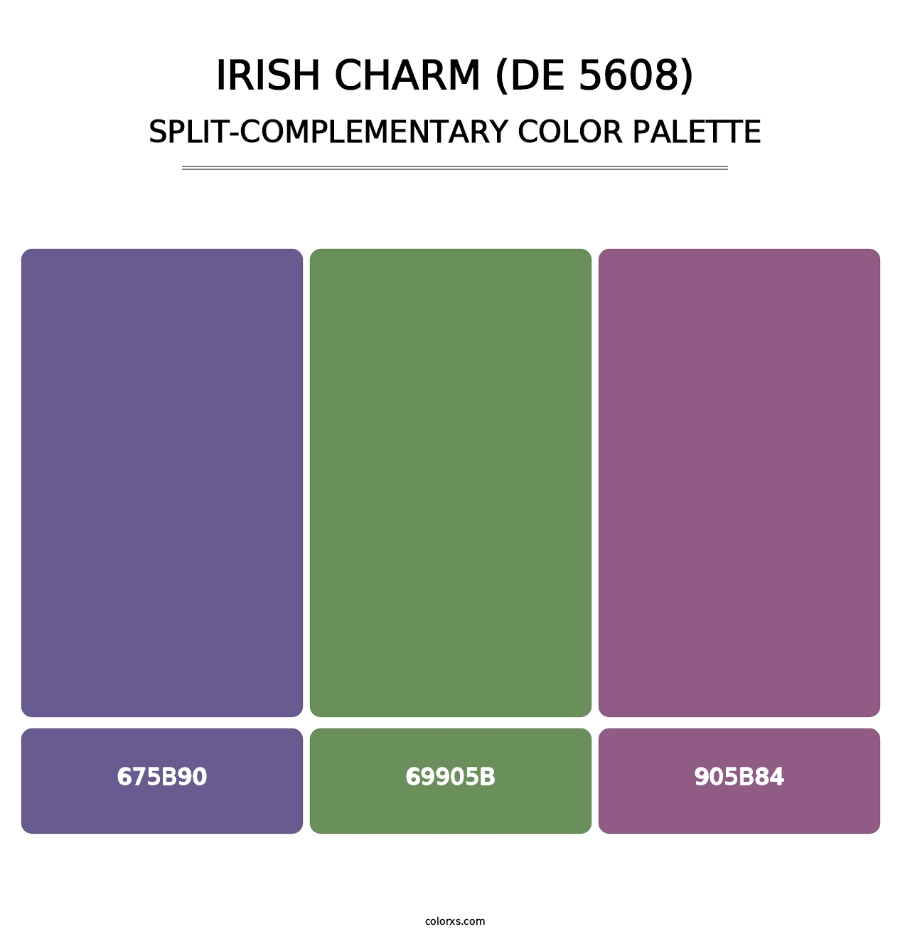 Irish Charm (DE 5608) - Split-Complementary Color Palette