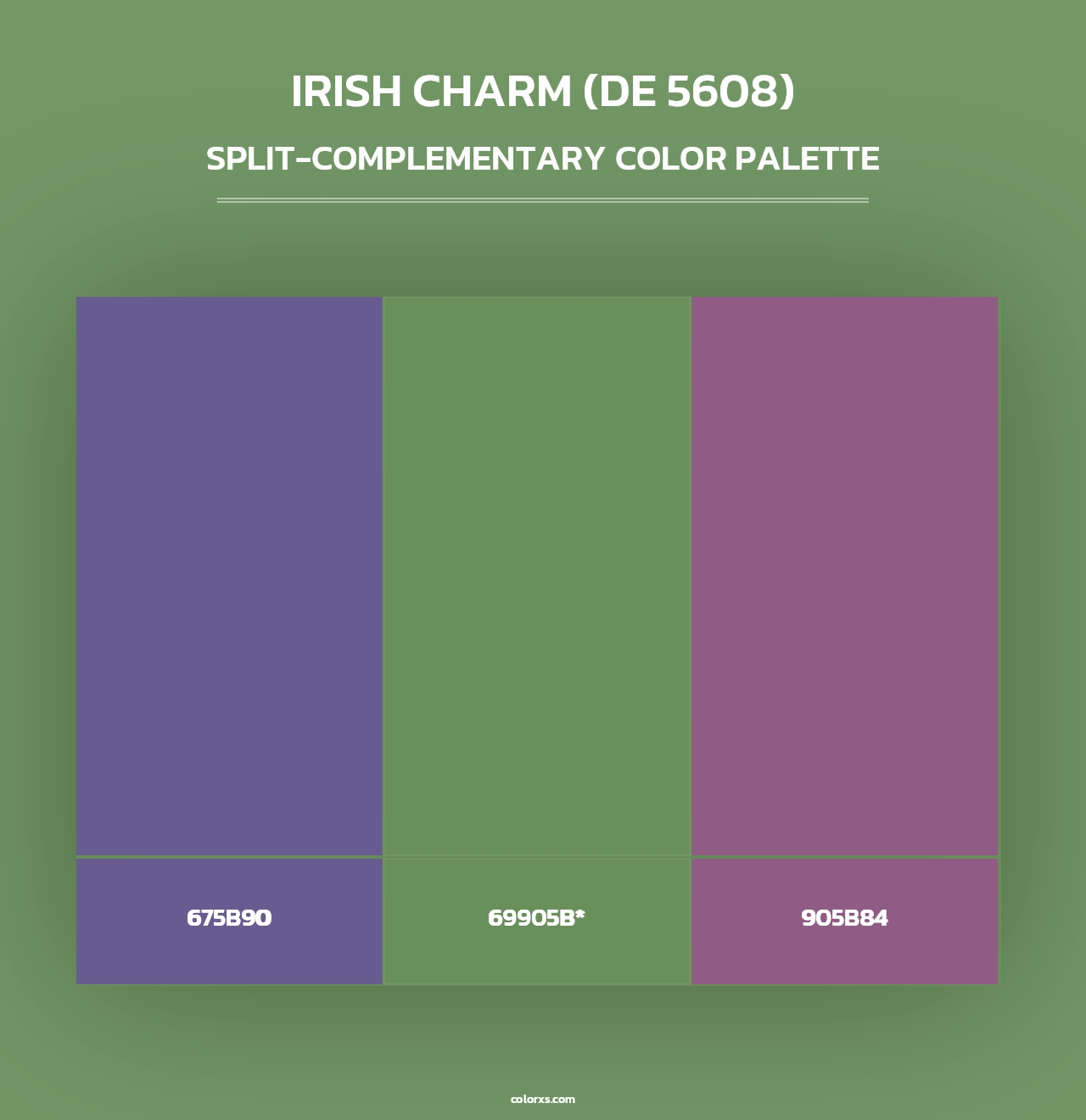 Irish Charm (DE 5608) - Split-Complementary Color Palette