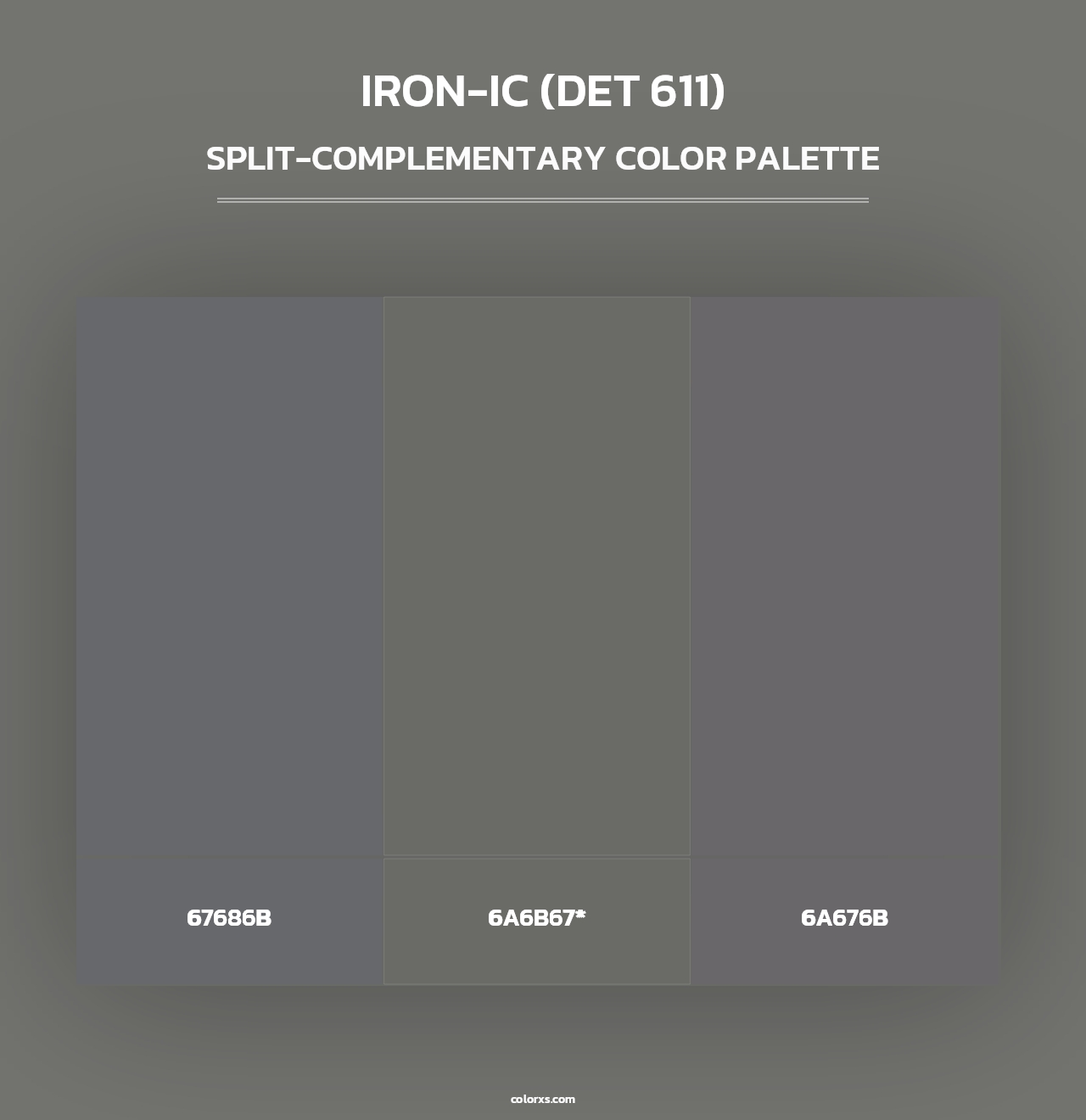 Iron-ic (DET 611) - Split-Complementary Color Palette