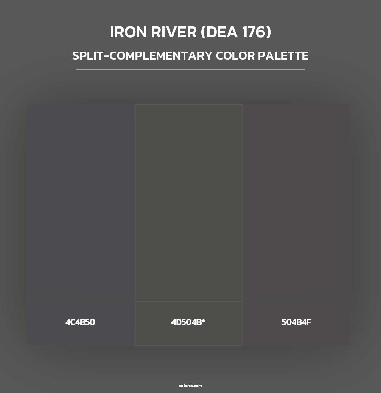 Iron River (DEA 176) - Split-Complementary Color Palette