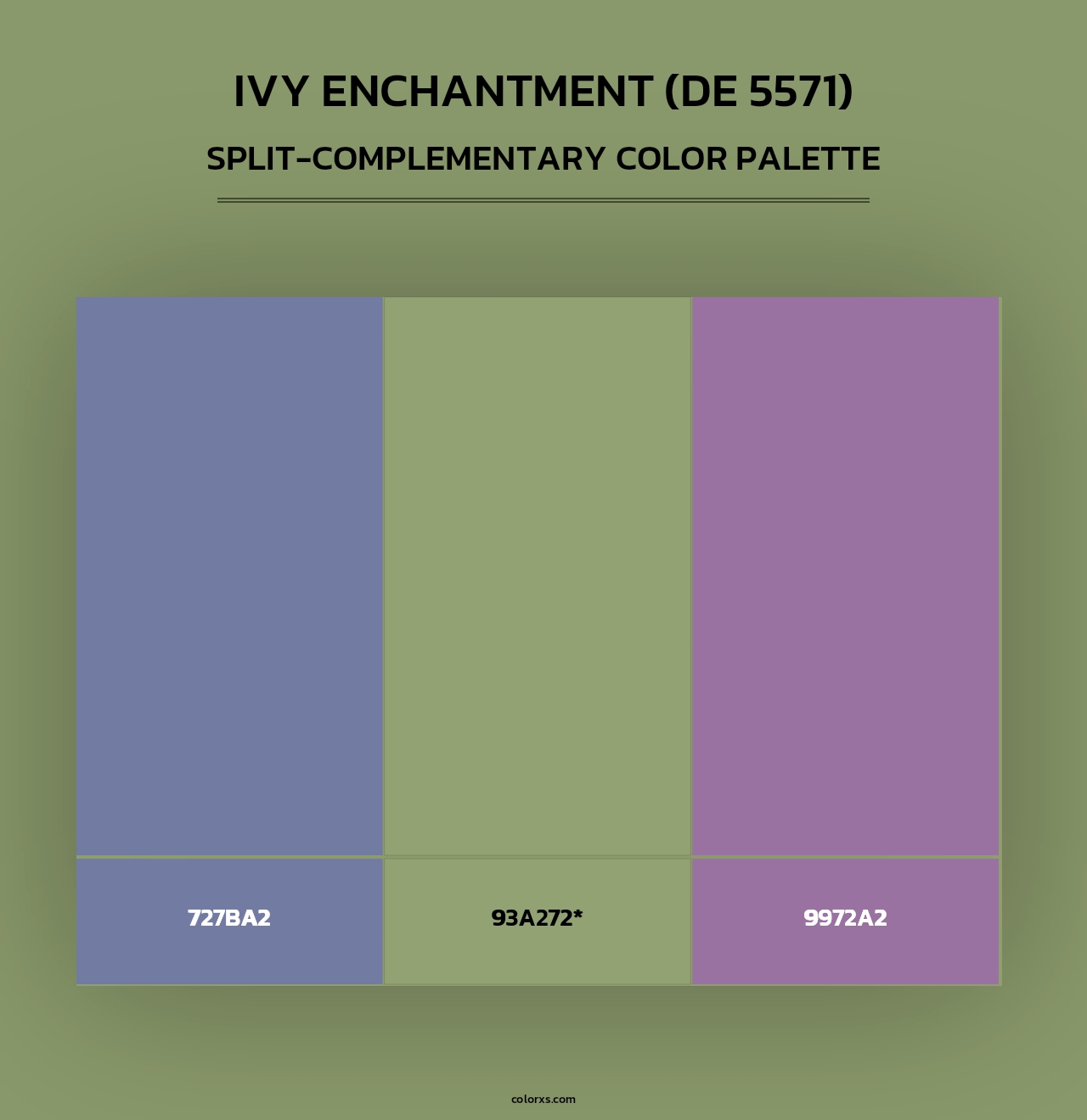 Ivy Enchantment (DE 5571) - Split-Complementary Color Palette