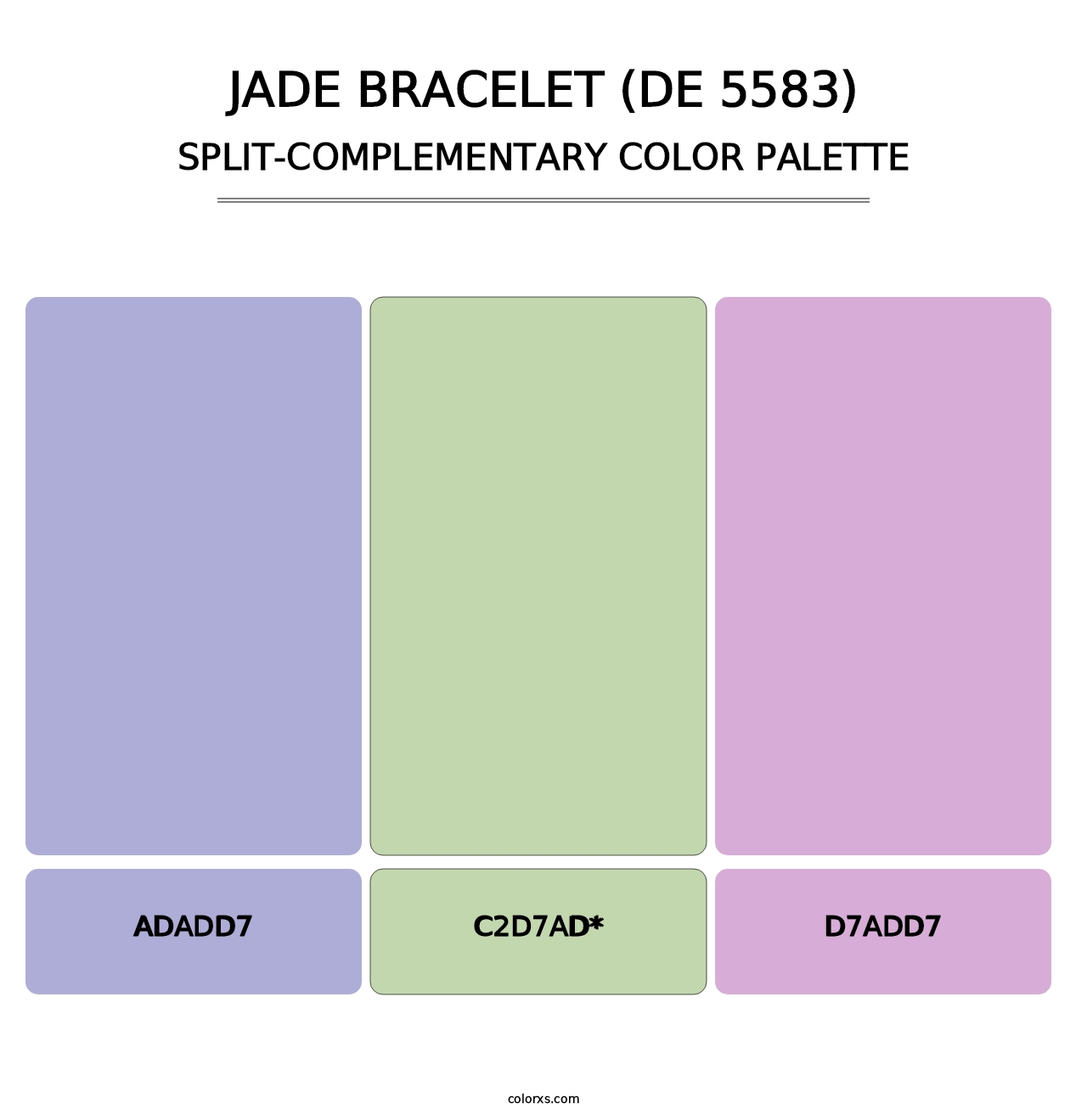 Jade Bracelet (DE 5583) - Split-Complementary Color Palette