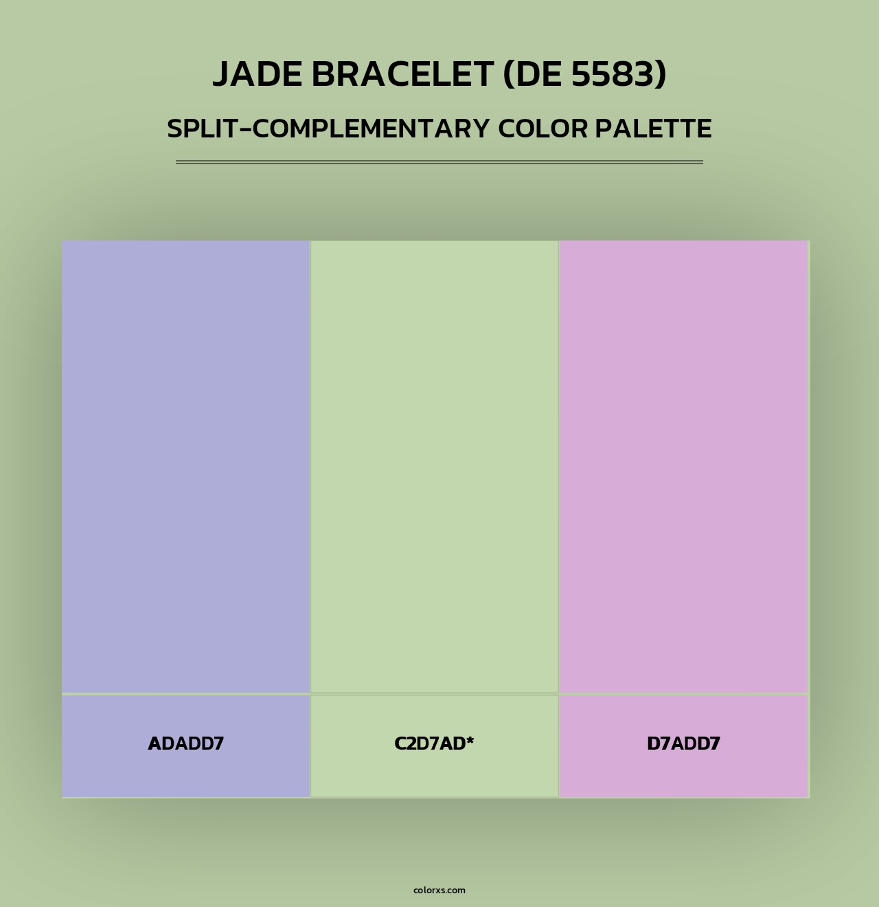 Jade Bracelet (DE 5583) - Split-Complementary Color Palette