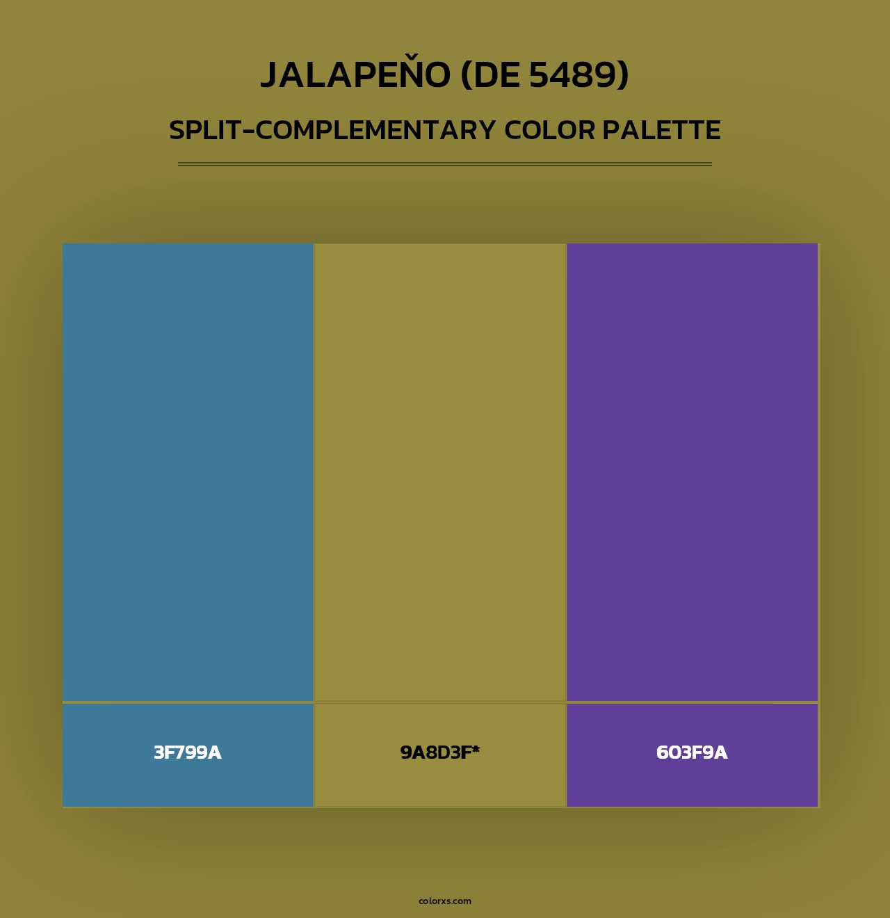 Jalapeňo (DE 5489) - Split-Complementary Color Palette