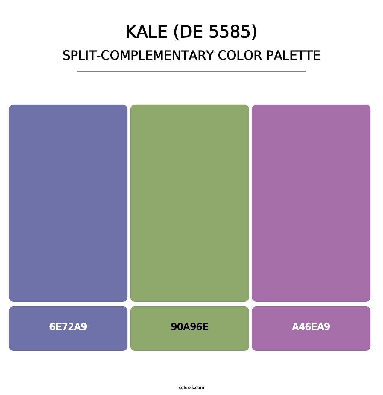 Kale (DE 5585) - Split-Complementary Color Palette