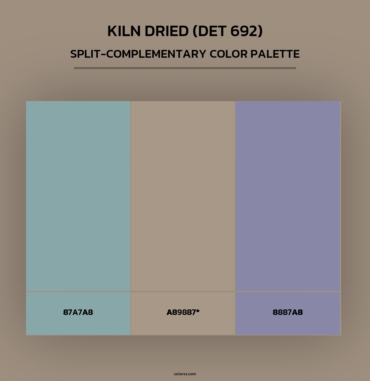 Kiln Dried (DET 692) - Split-Complementary Color Palette