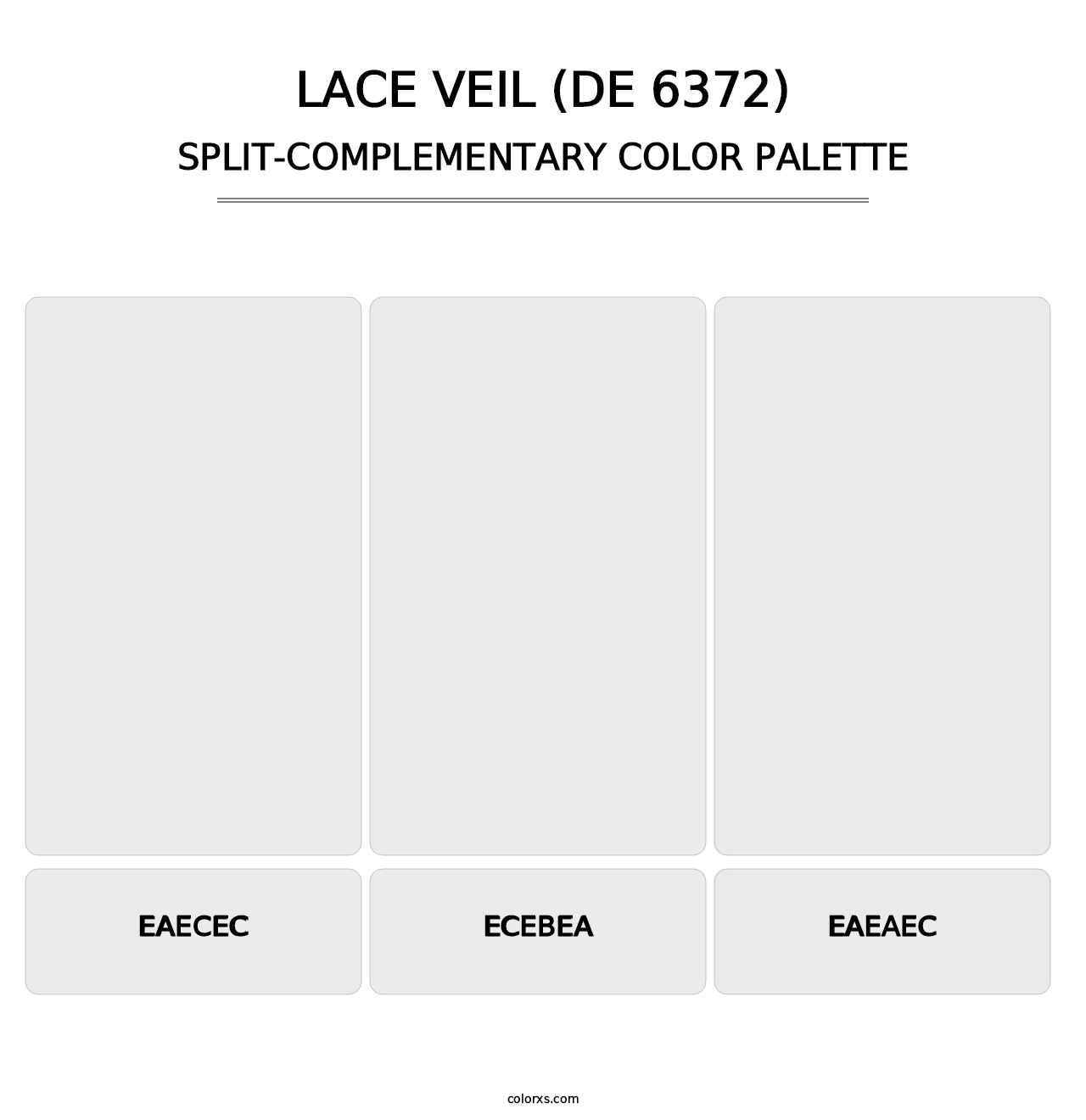 Lace Veil (DE 6372) - Split-Complementary Color Palette