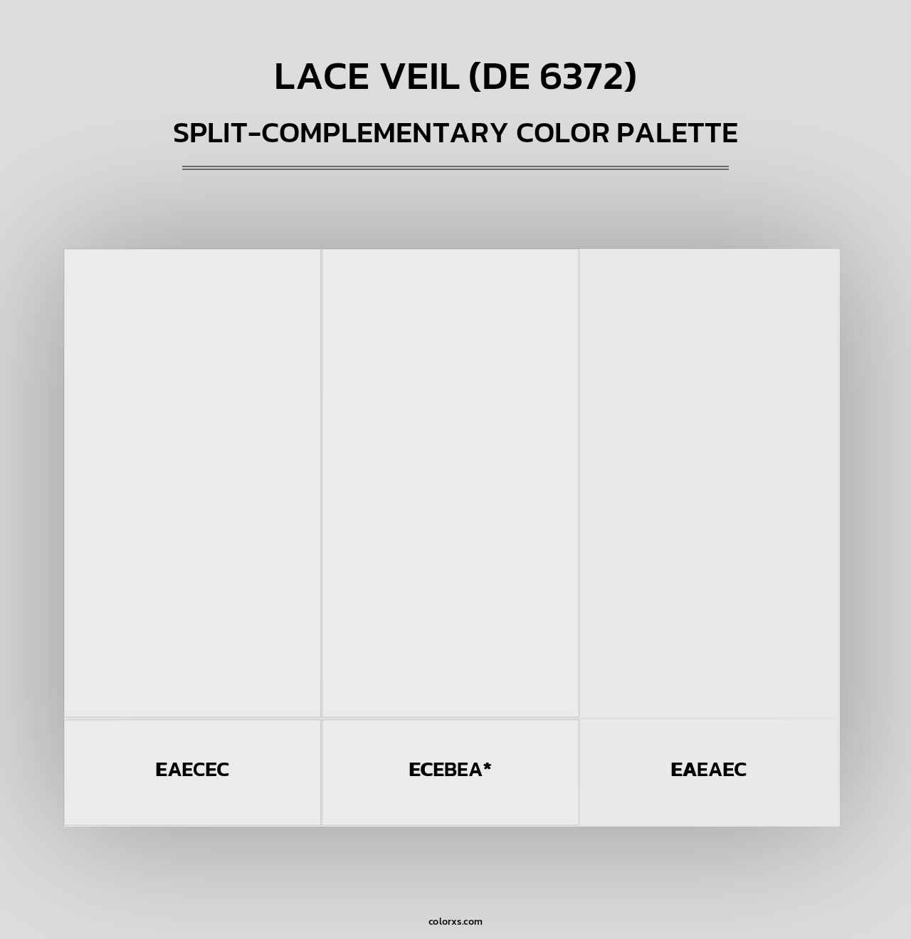 Lace Veil (DE 6372) - Split-Complementary Color Palette
