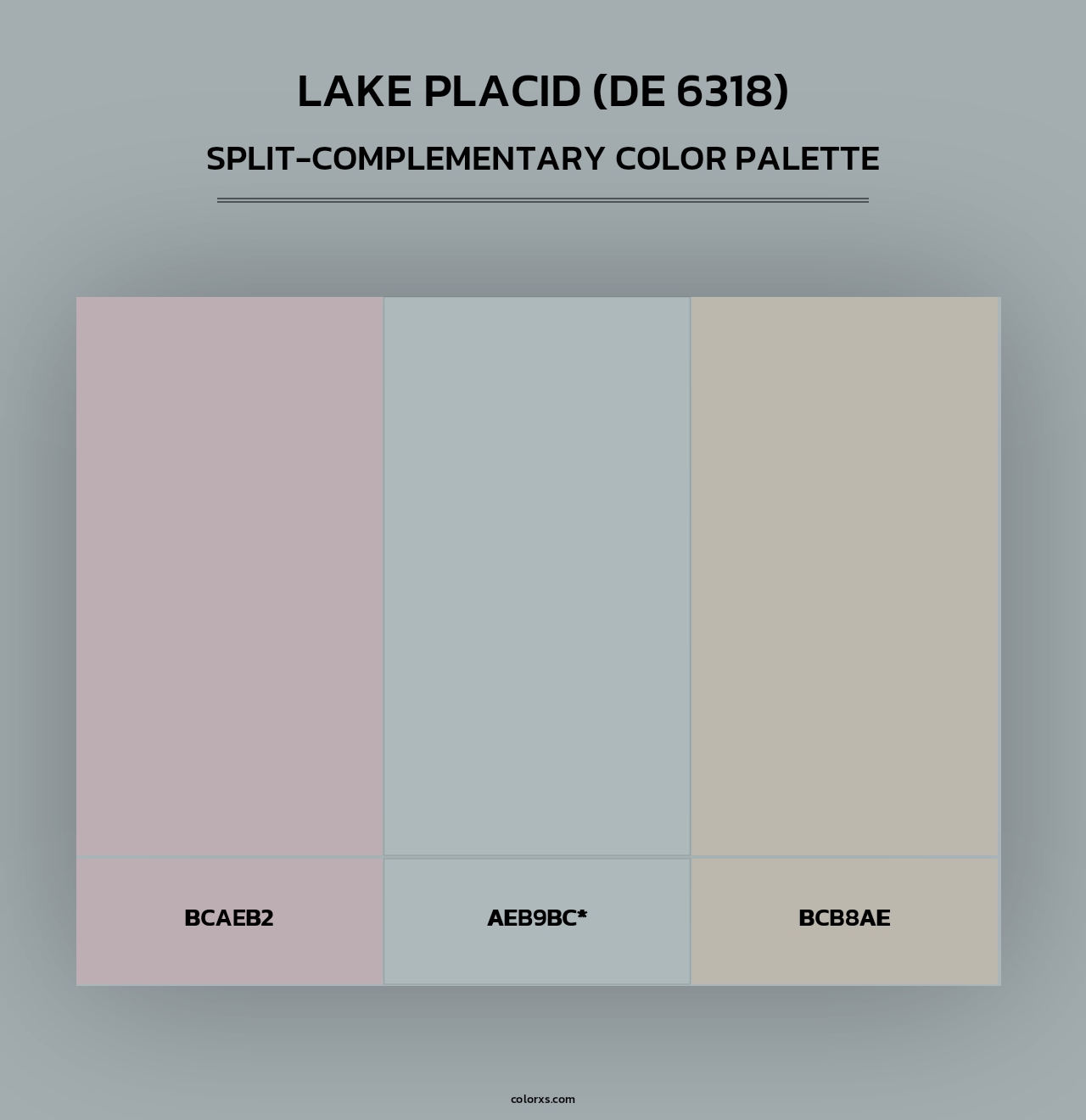 Lake Placid (DE 6318) - Split-Complementary Color Palette