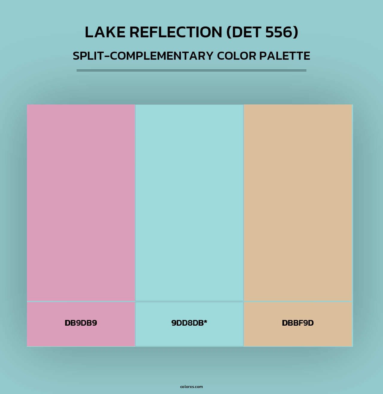 Lake Reflection (DET 556) - Split-Complementary Color Palette