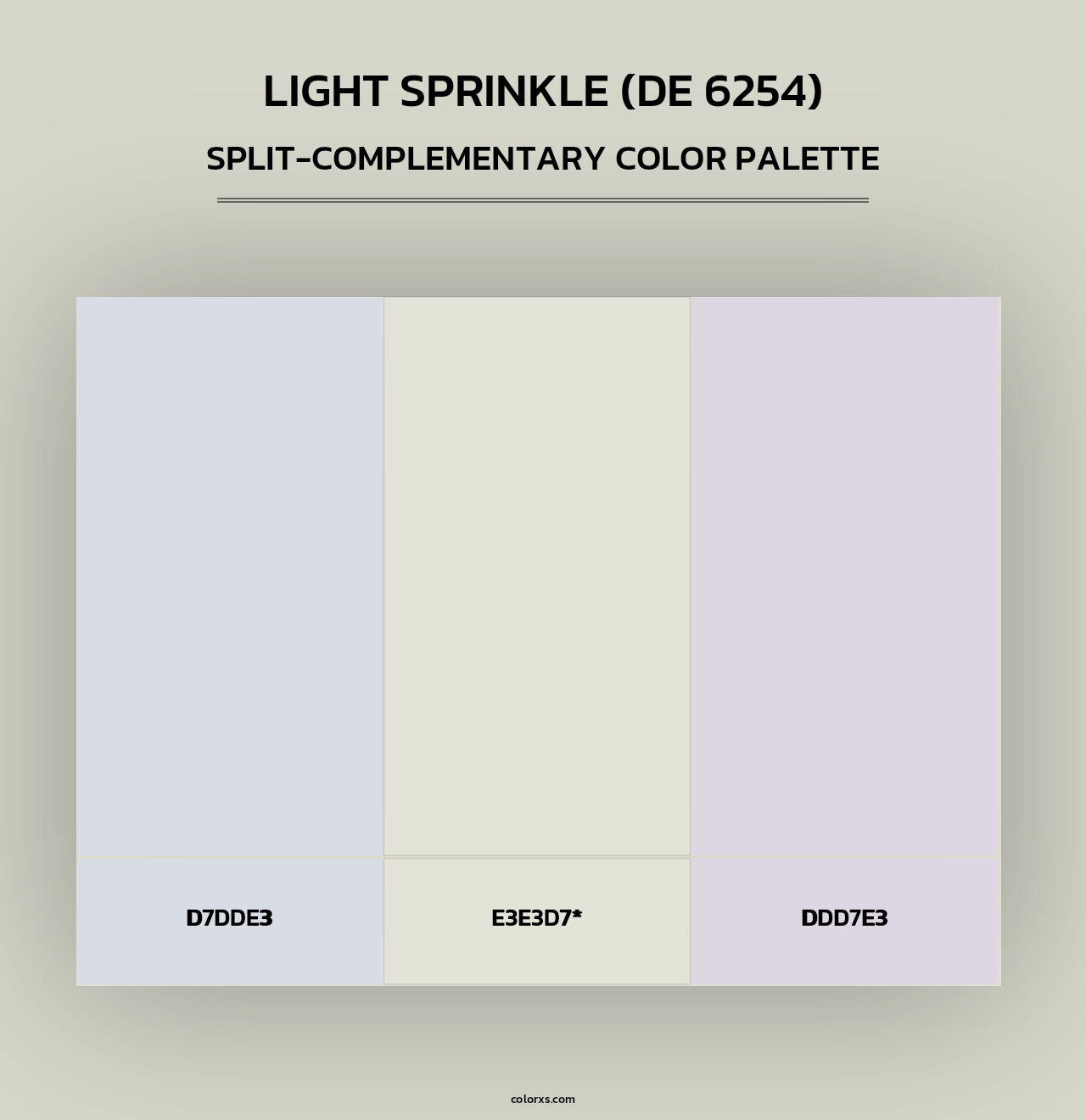 Light Sprinkle (DE 6254) - Split-Complementary Color Palette