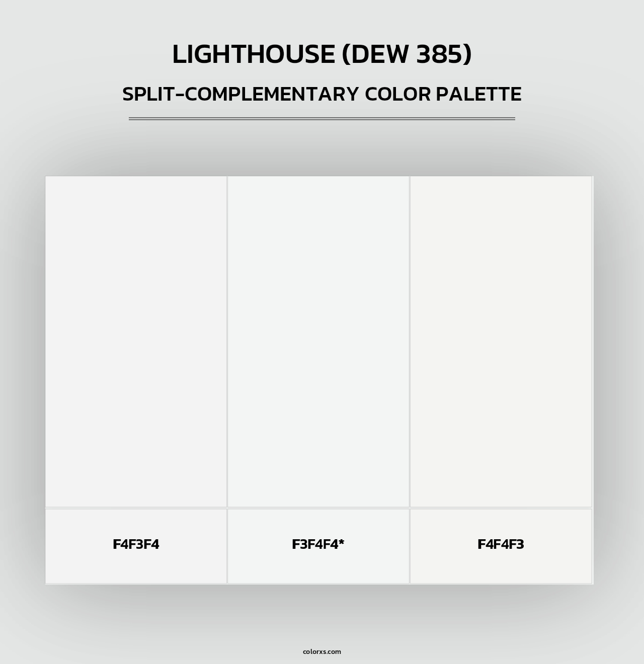 Lighthouse (DEW 385) - Split-Complementary Color Palette