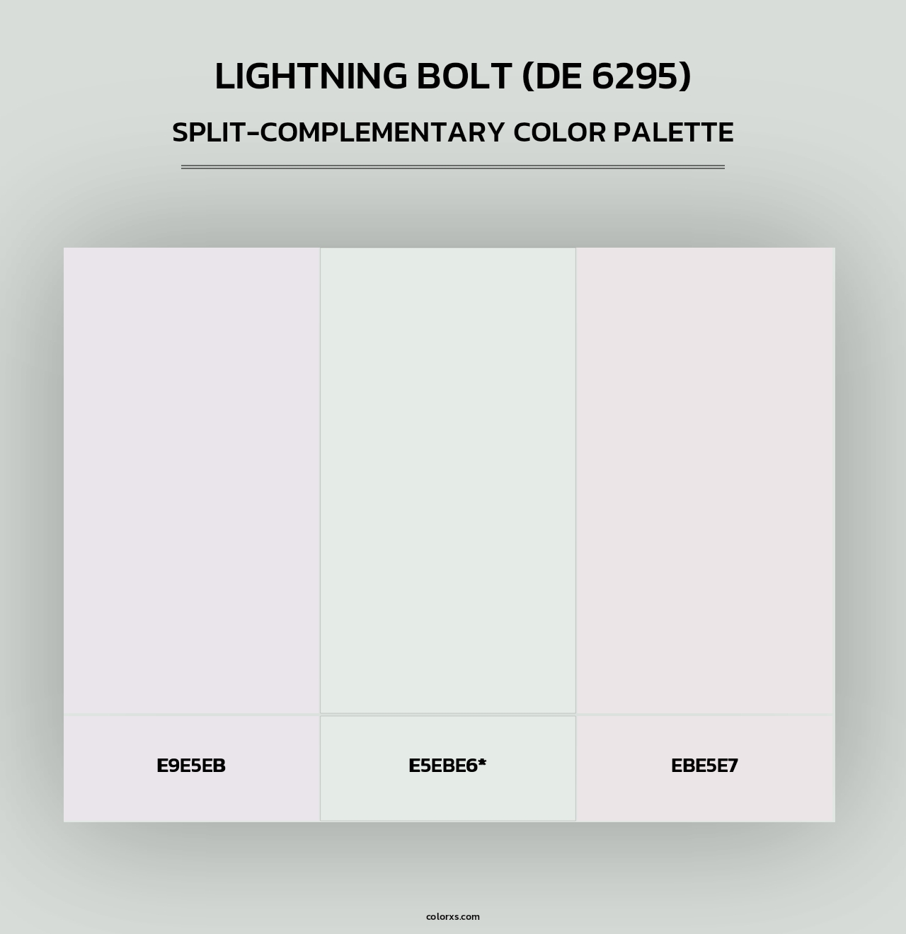 Lightning Bolt (DE 6295) - Split-Complementary Color Palette