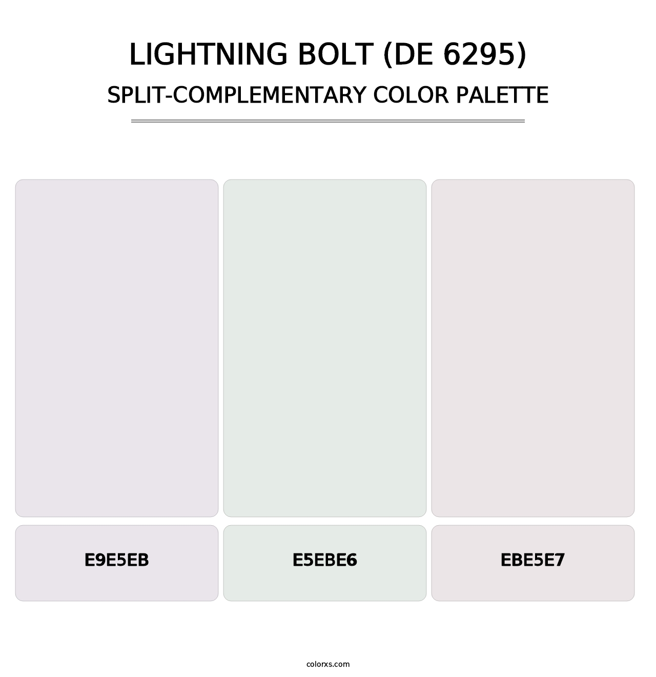 Lightning Bolt (DE 6295) - Split-Complementary Color Palette