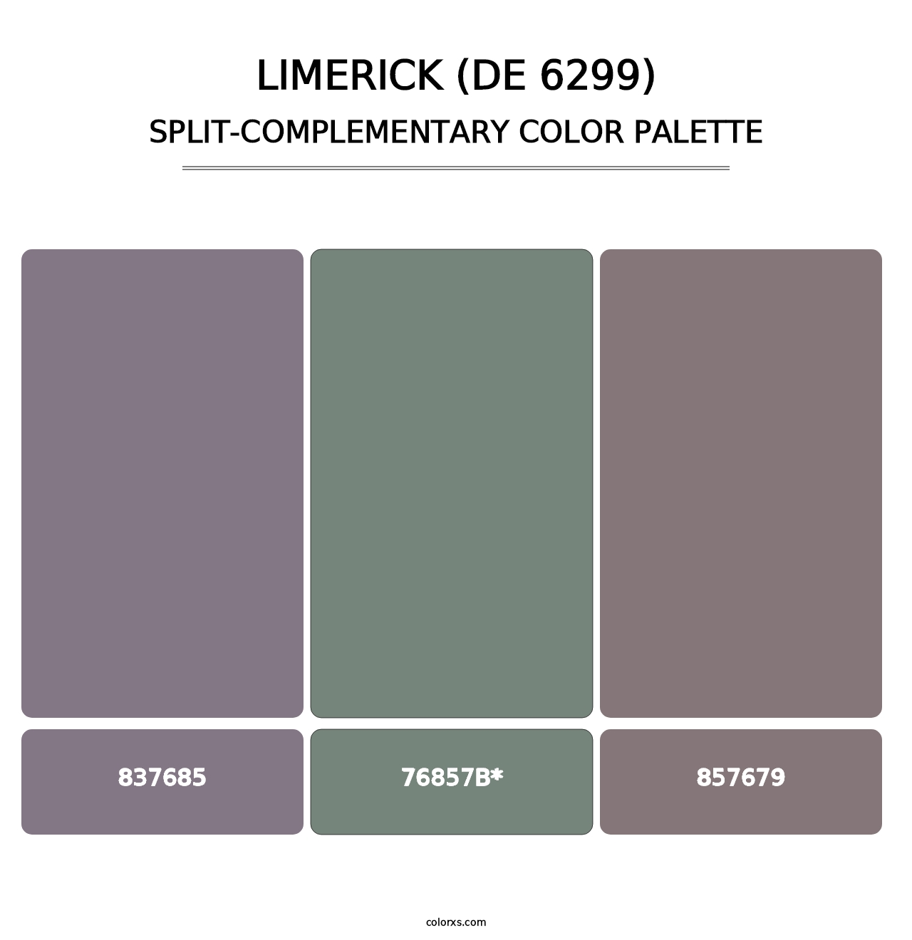 Limerick (DE 6299) - Split-Complementary Color Palette