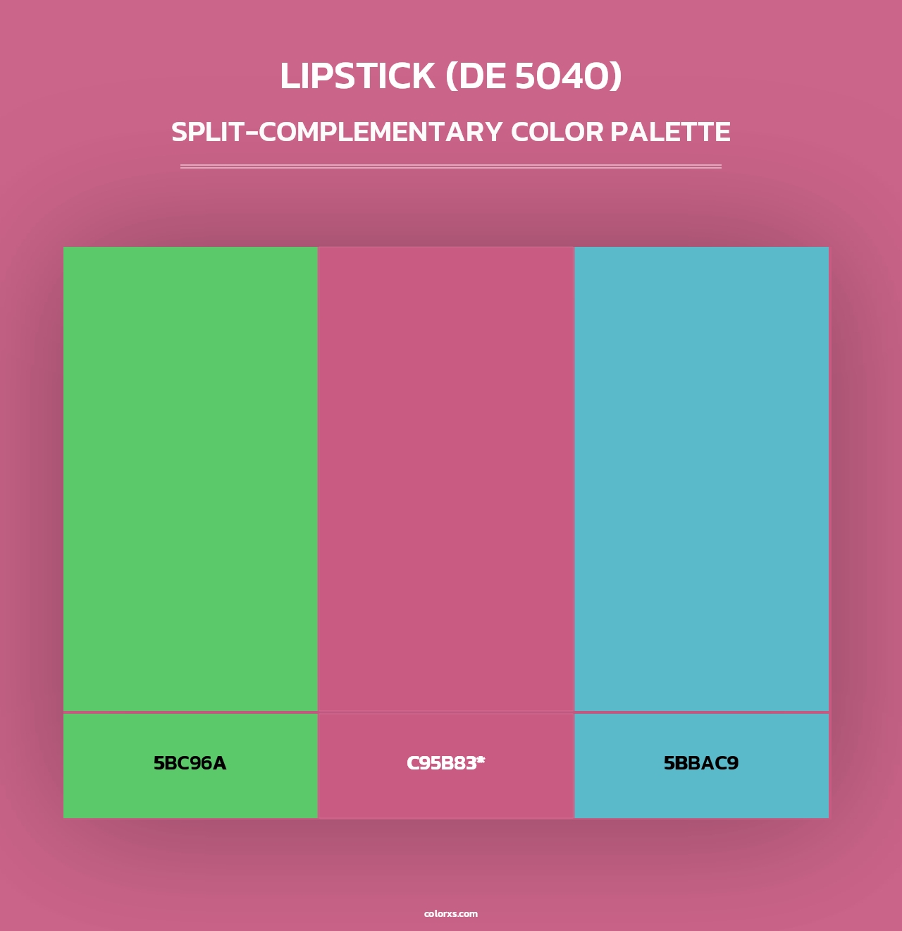 Lipstick (DE 5040) - Split-Complementary Color Palette