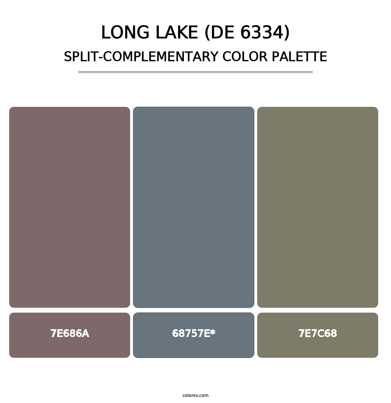 Long Lake (DE 6334) - Split-Complementary Color Palette