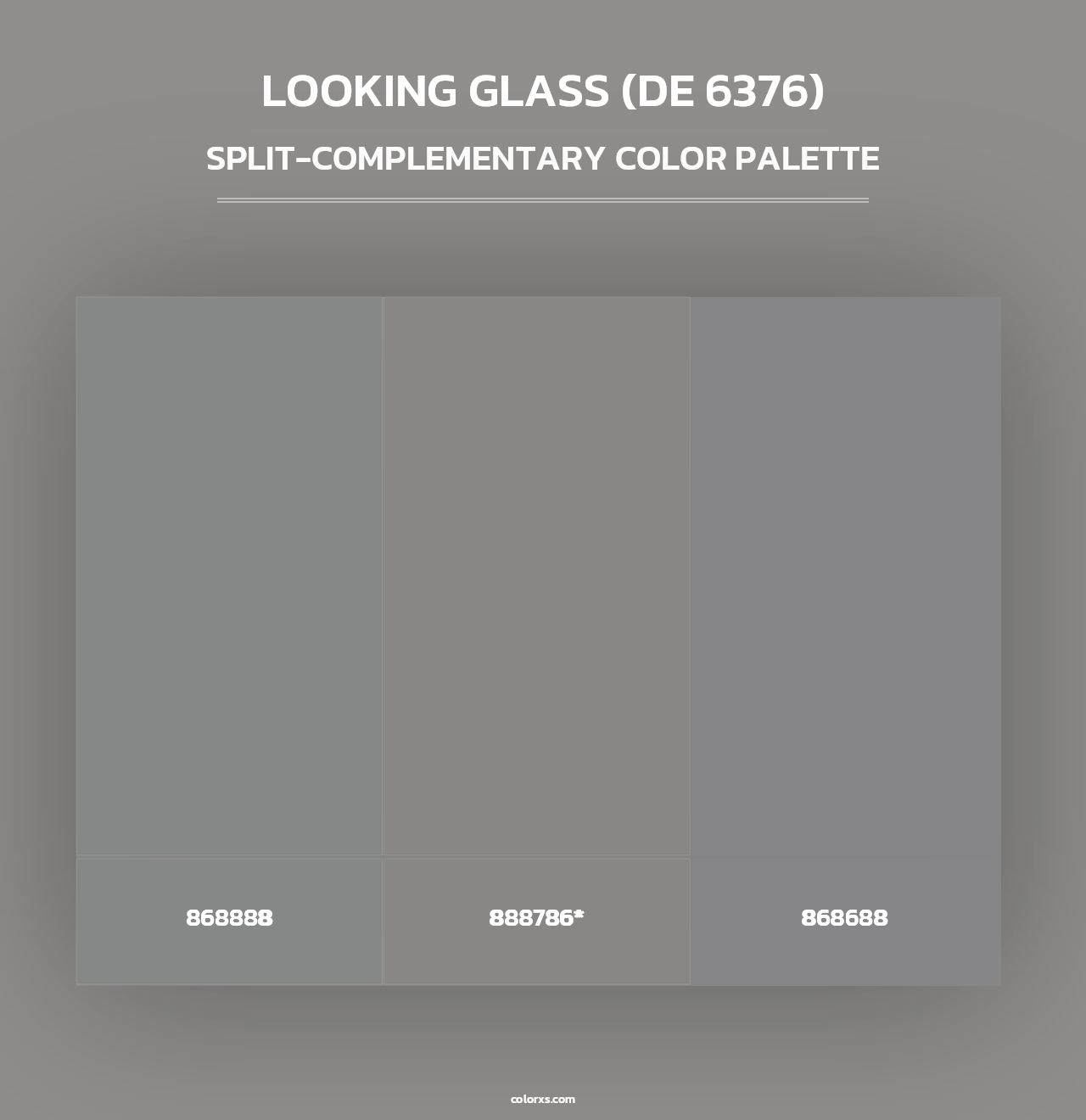 Looking Glass (DE 6376) - Split-Complementary Color Palette