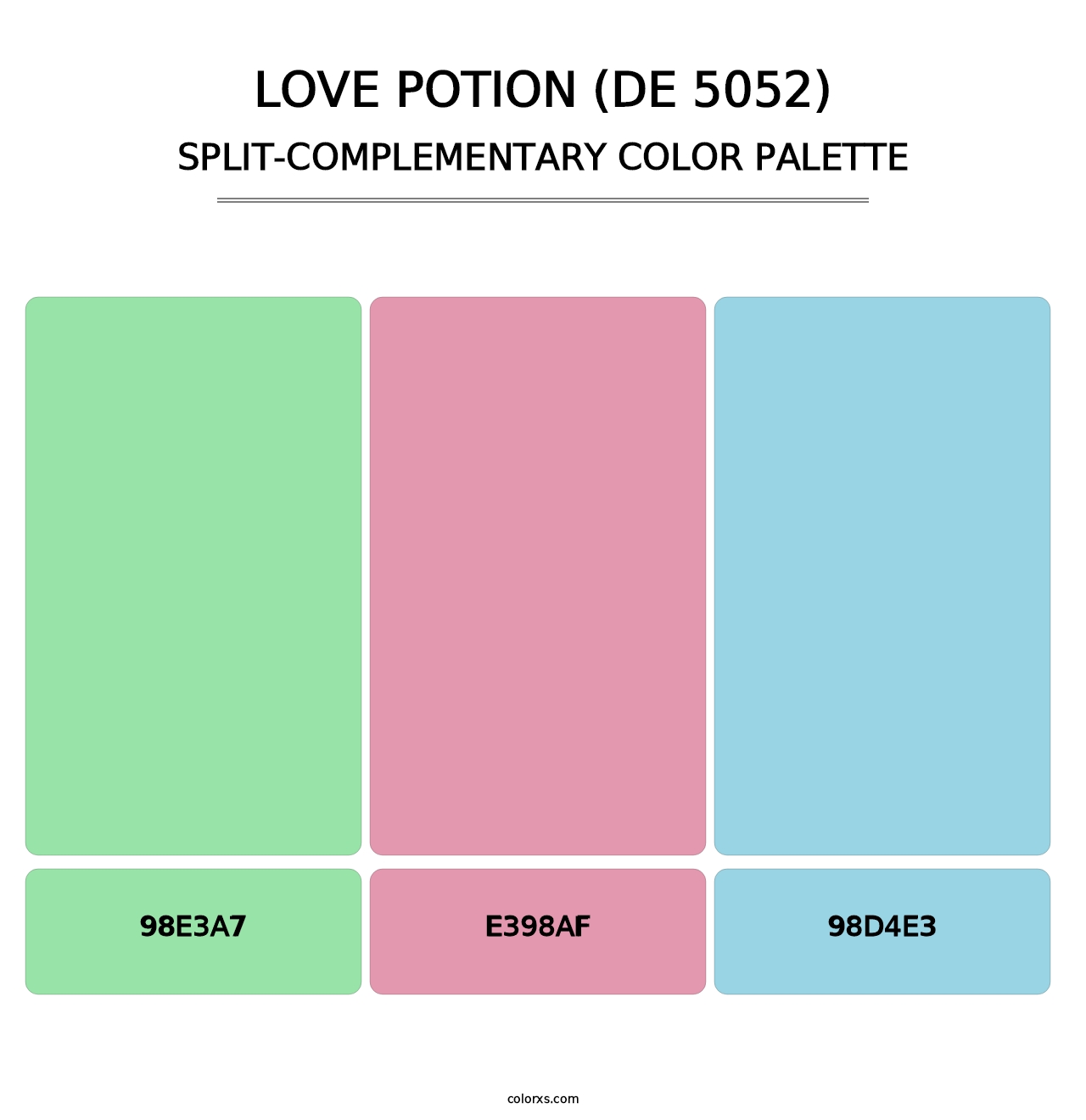 Love Potion (DE 5052) - Split-Complementary Color Palette