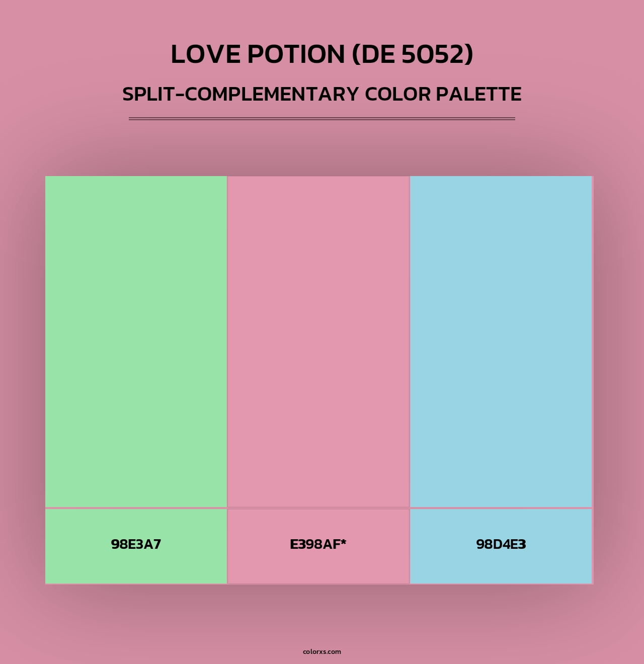 Love Potion (DE 5052) - Split-Complementary Color Palette