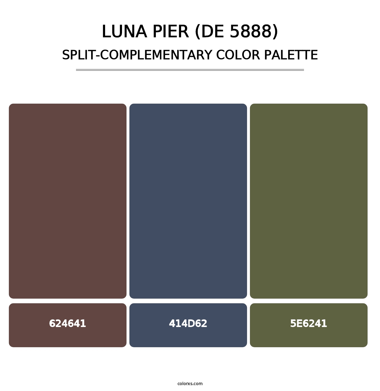Luna Pier (DE 5888) - Split-Complementary Color Palette