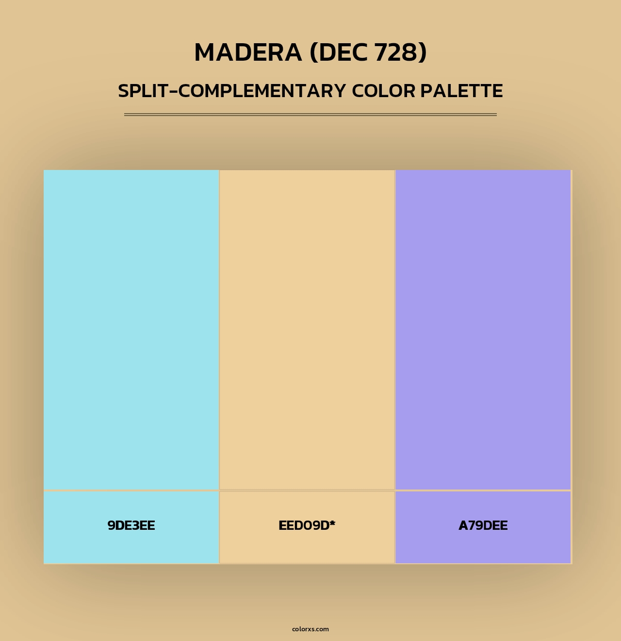 Madera (DEC 728) - Split-Complementary Color Palette