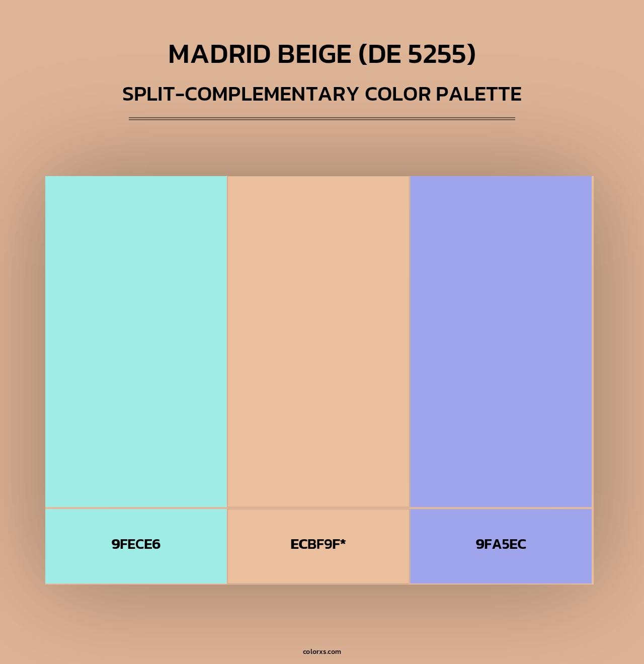 Madrid Beige (DE 5255) - Split-Complementary Color Palette