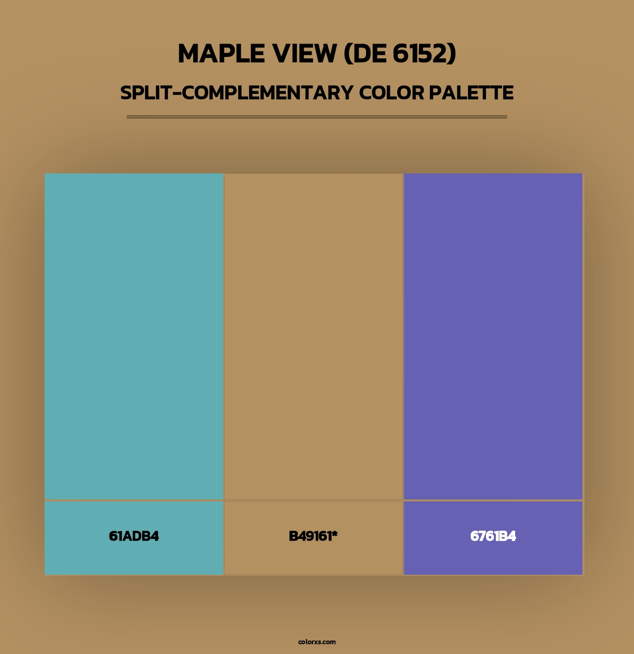 Maple View (DE 6152) - Split-Complementary Color Palette