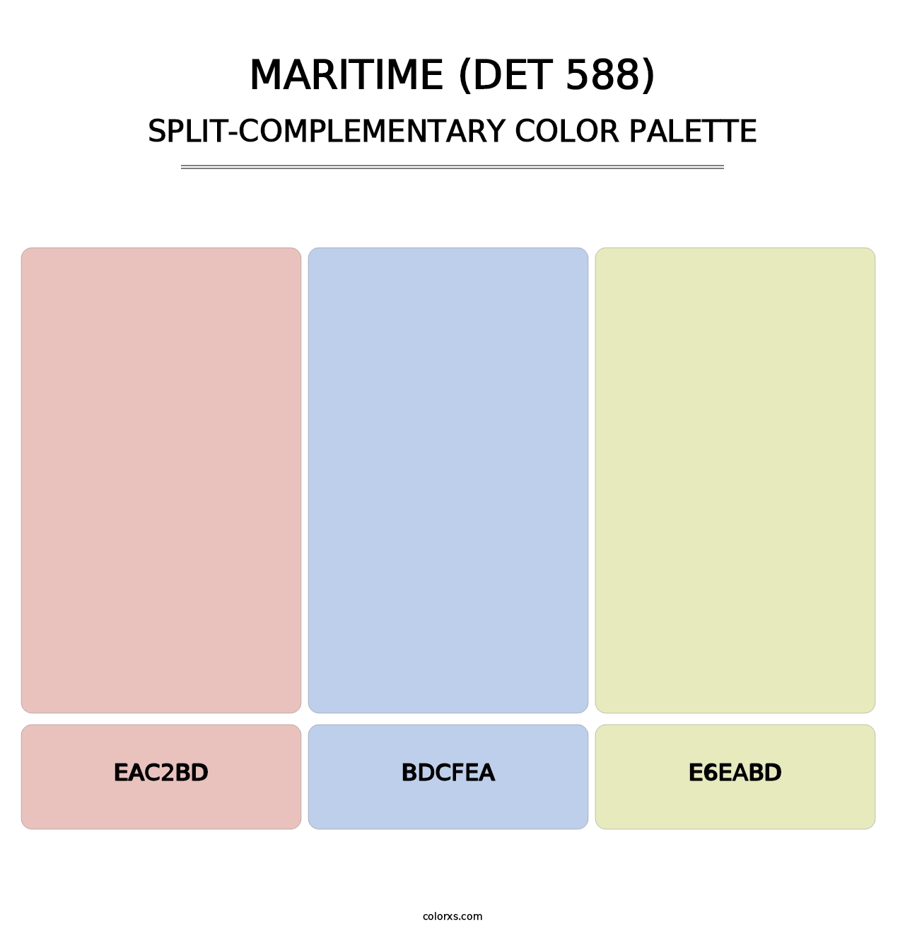 Maritime (DET 588) - Split-Complementary Color Palette