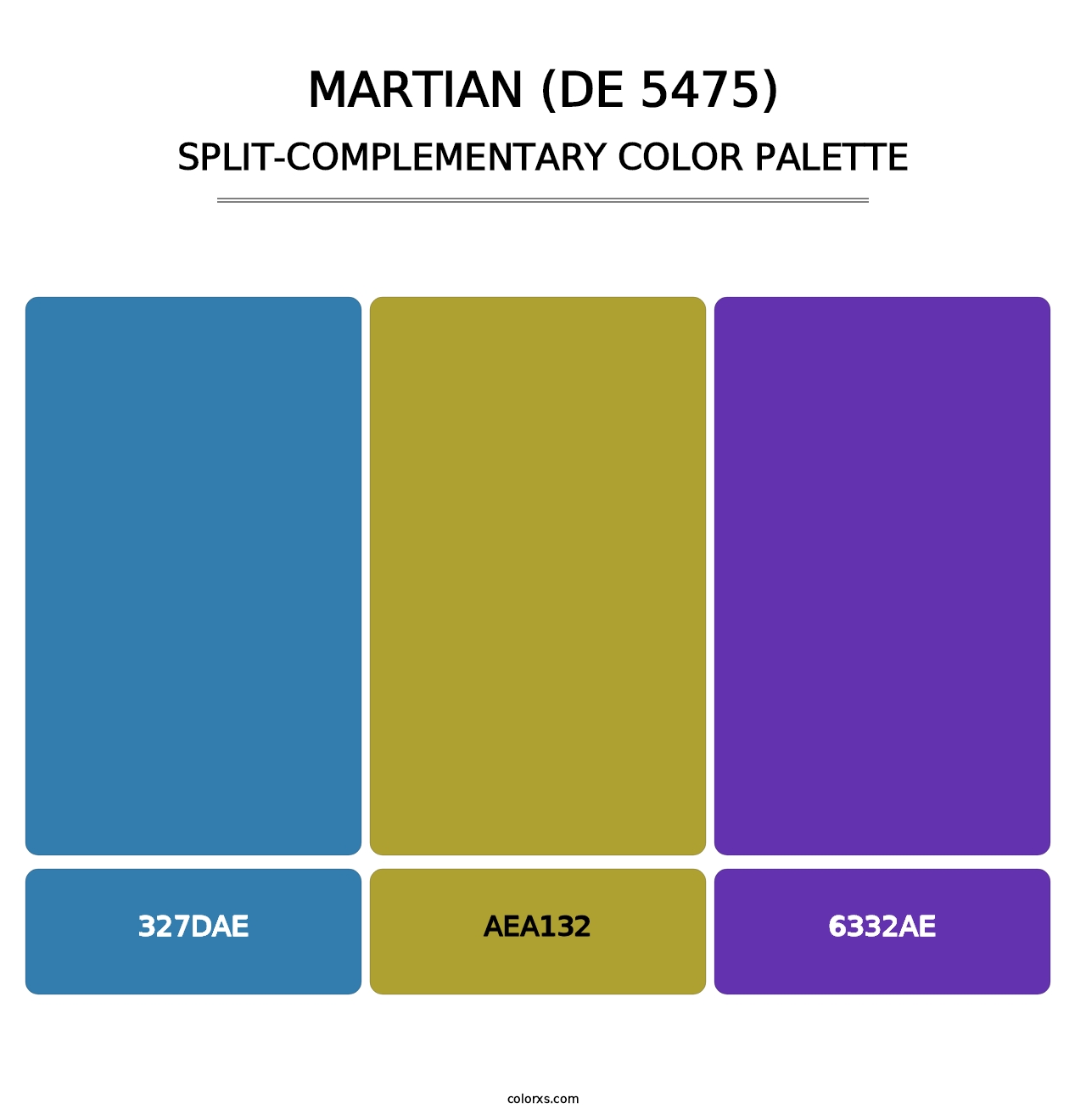 Martian (DE 5475) - Split-Complementary Color Palette
