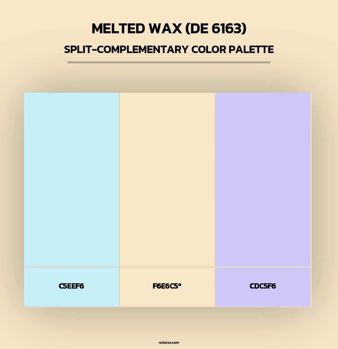 Melted Wax (DE 6163) - Split-Complementary Color Palette