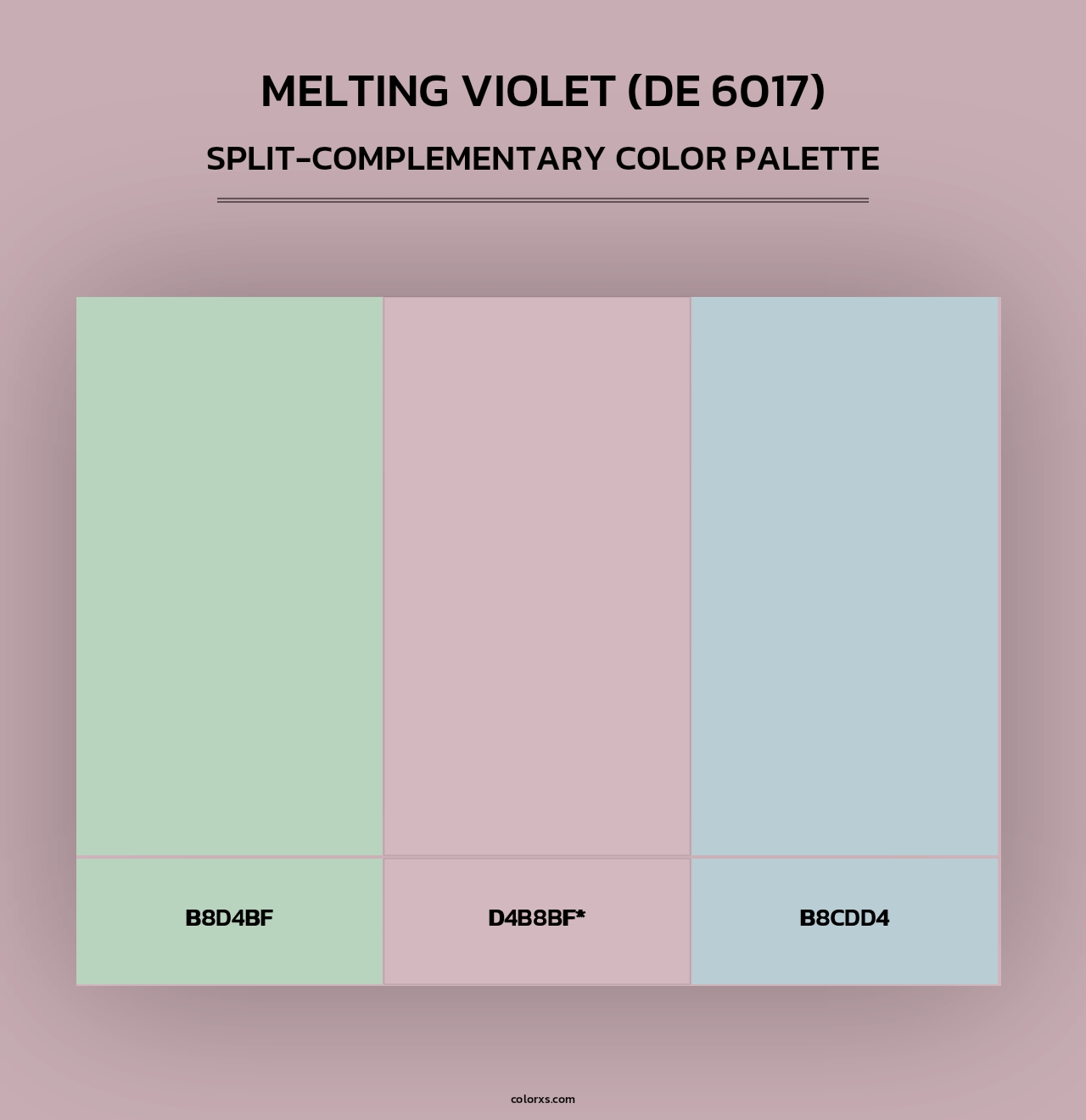 Melting Violet (DE 6017) - Split-Complementary Color Palette