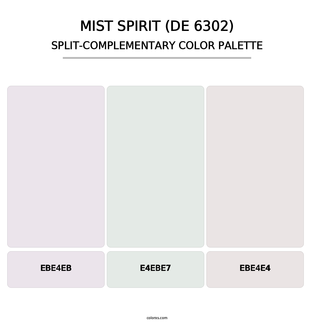 Mist Spirit (DE 6302) - Split-Complementary Color Palette