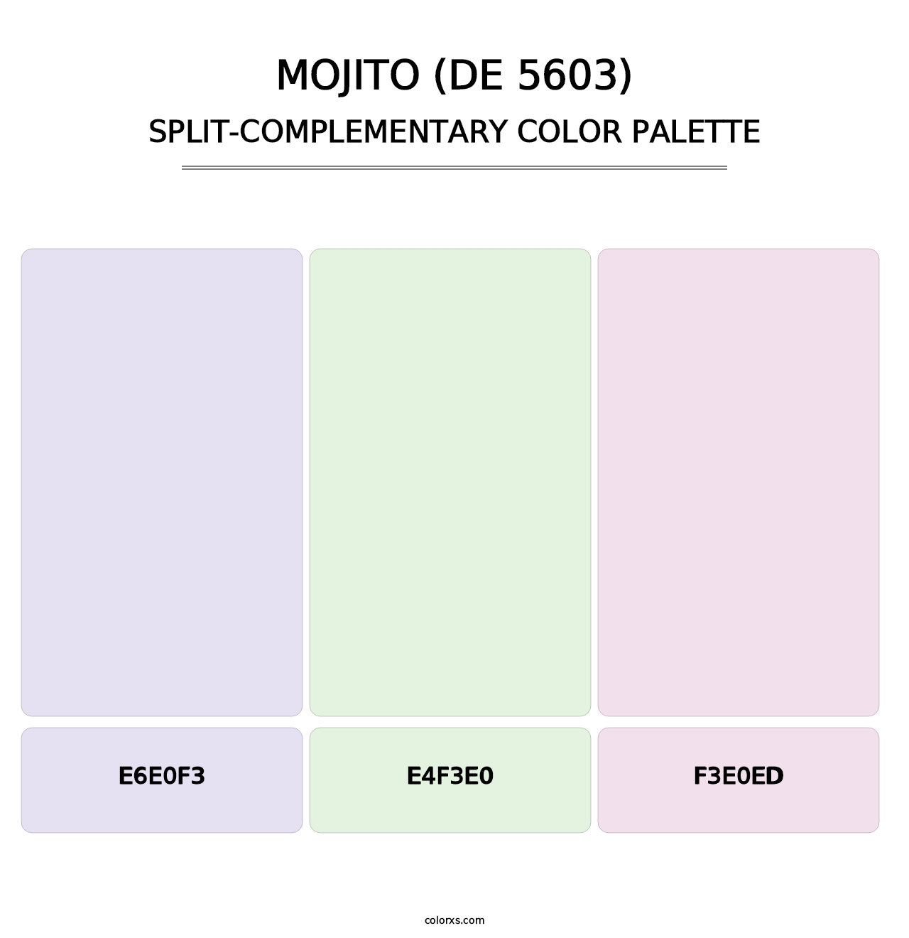 Mojito (DE 5603) - Split-Complementary Color Palette
