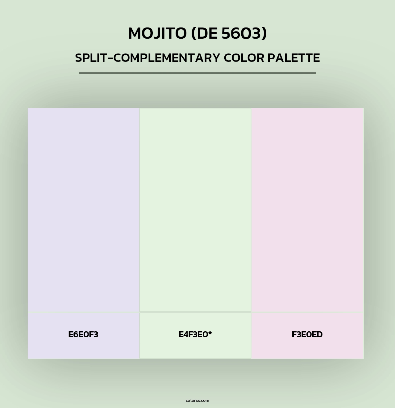 Mojito (DE 5603) - Split-Complementary Color Palette