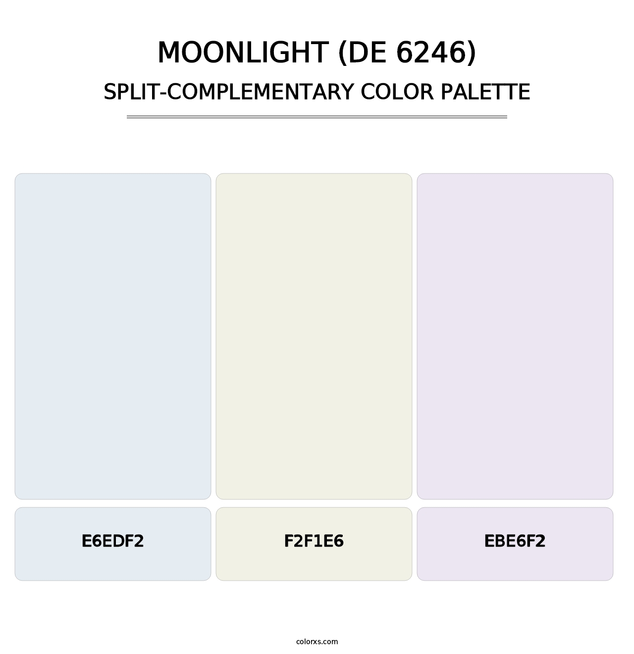 Moonlight (DE 6246) - Split-Complementary Color Palette