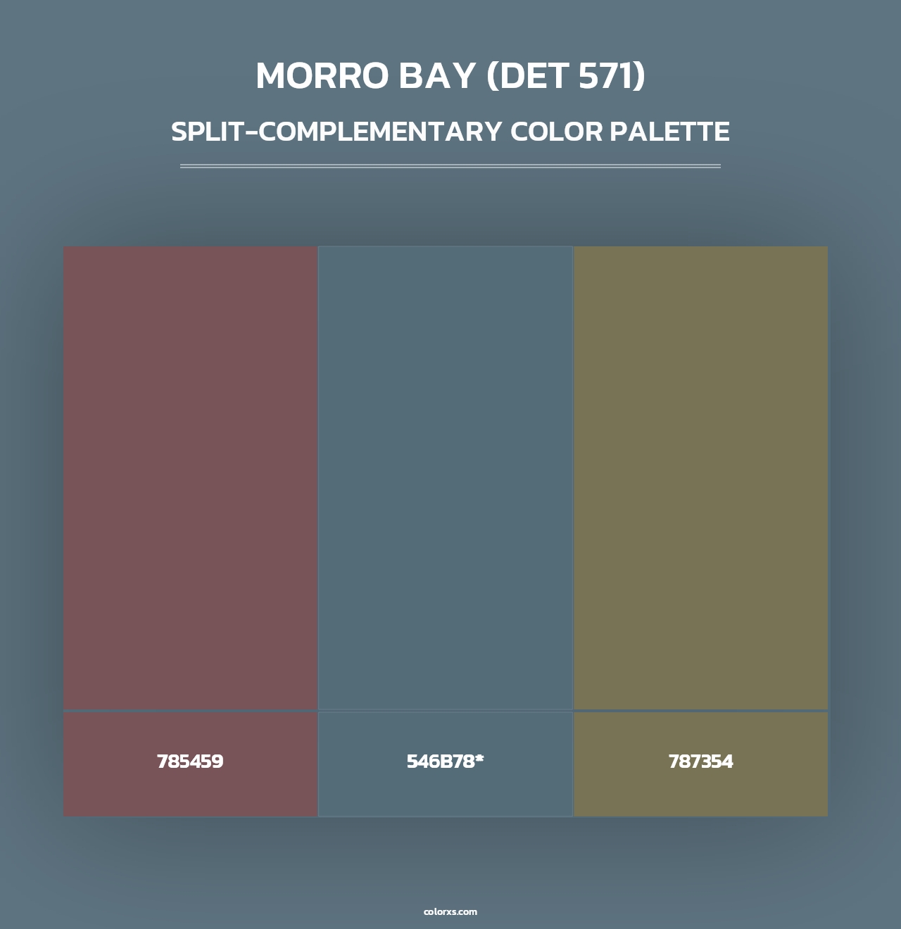 Morro Bay (DET 571) - Split-Complementary Color Palette