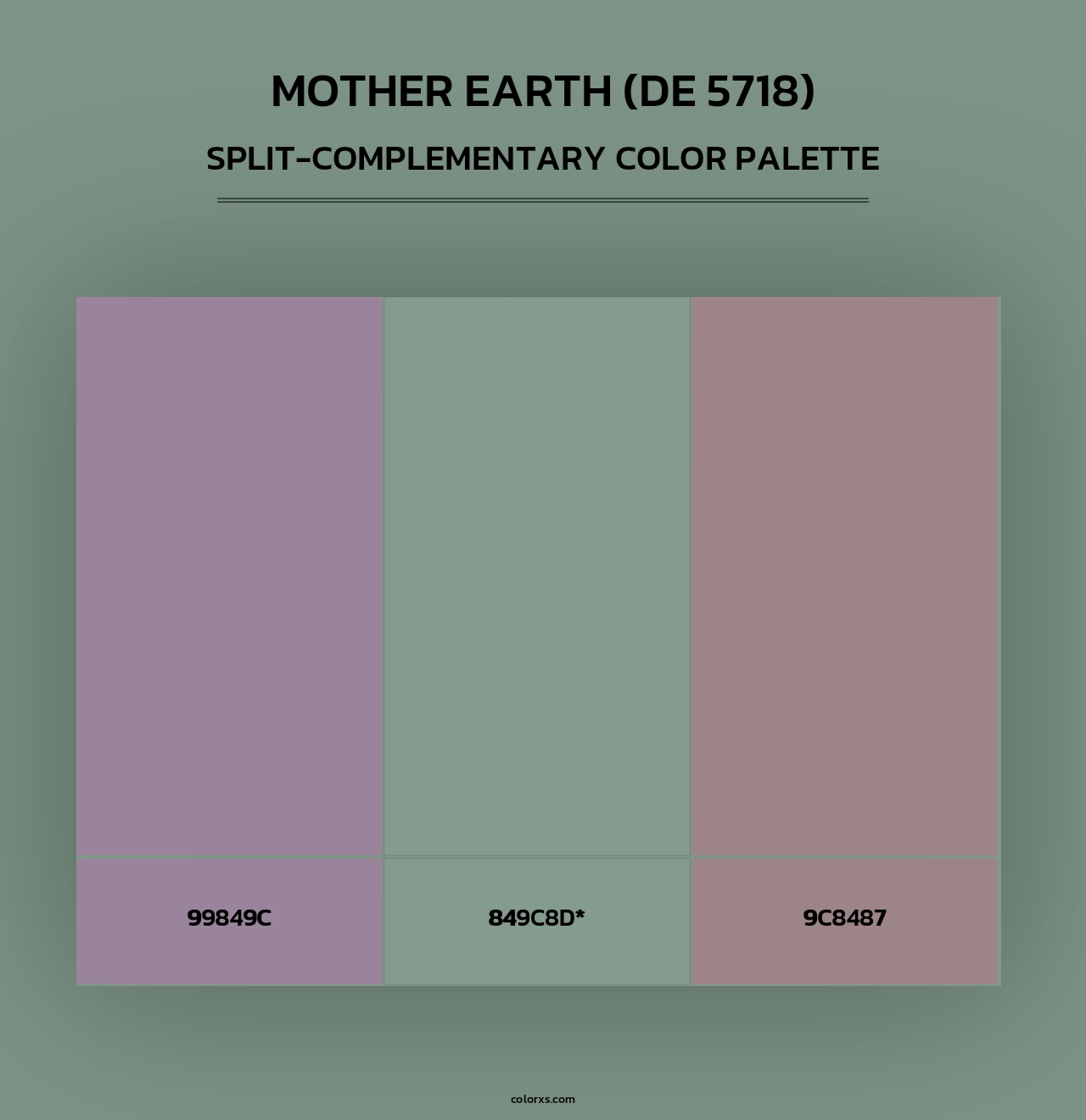 Mother Earth (DE 5718) - Split-Complementary Color Palette
