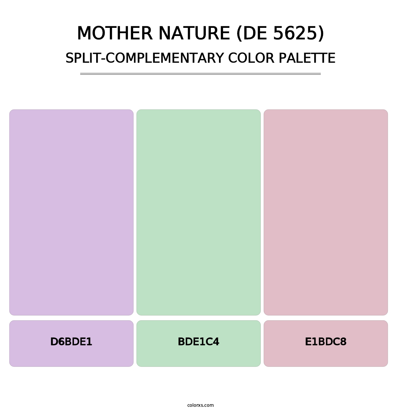 Mother Nature (DE 5625) - Split-Complementary Color Palette