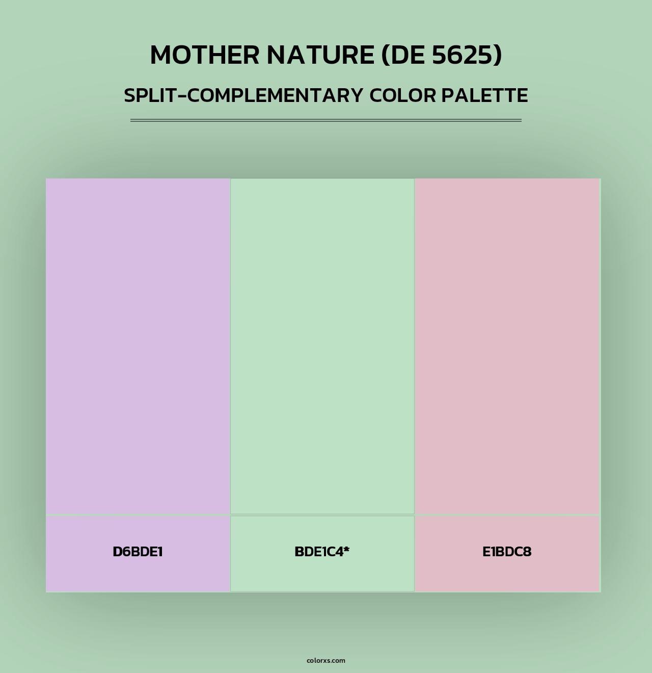 Mother Nature (DE 5625) - Split-Complementary Color Palette