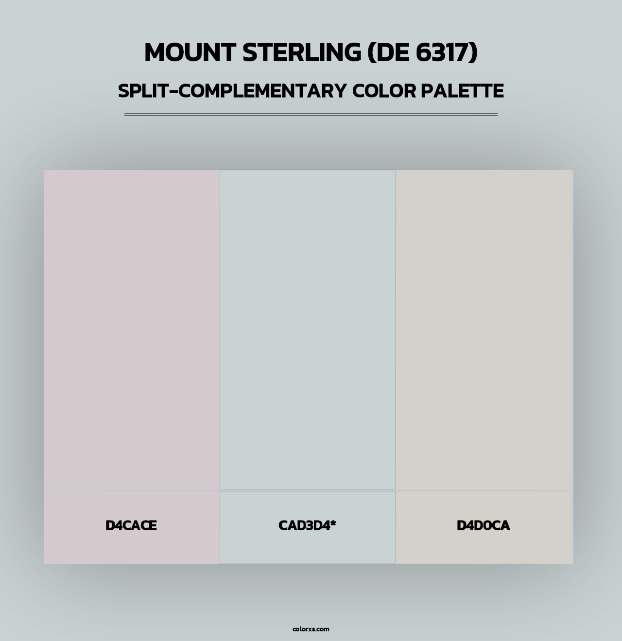 Mount Sterling (DE 6317) - Split-Complementary Color Palette