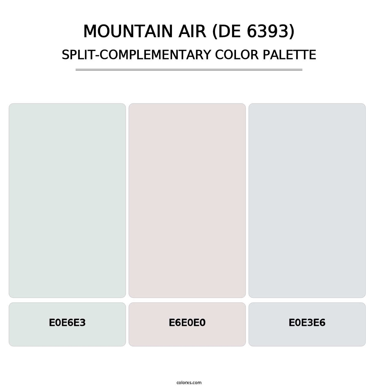 Mountain Air (DE 6393) - Split-Complementary Color Palette