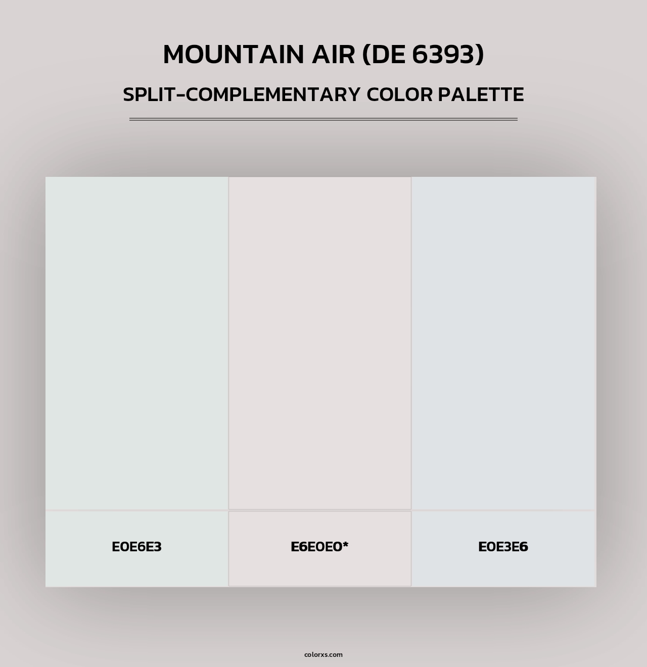 Mountain Air (DE 6393) - Split-Complementary Color Palette