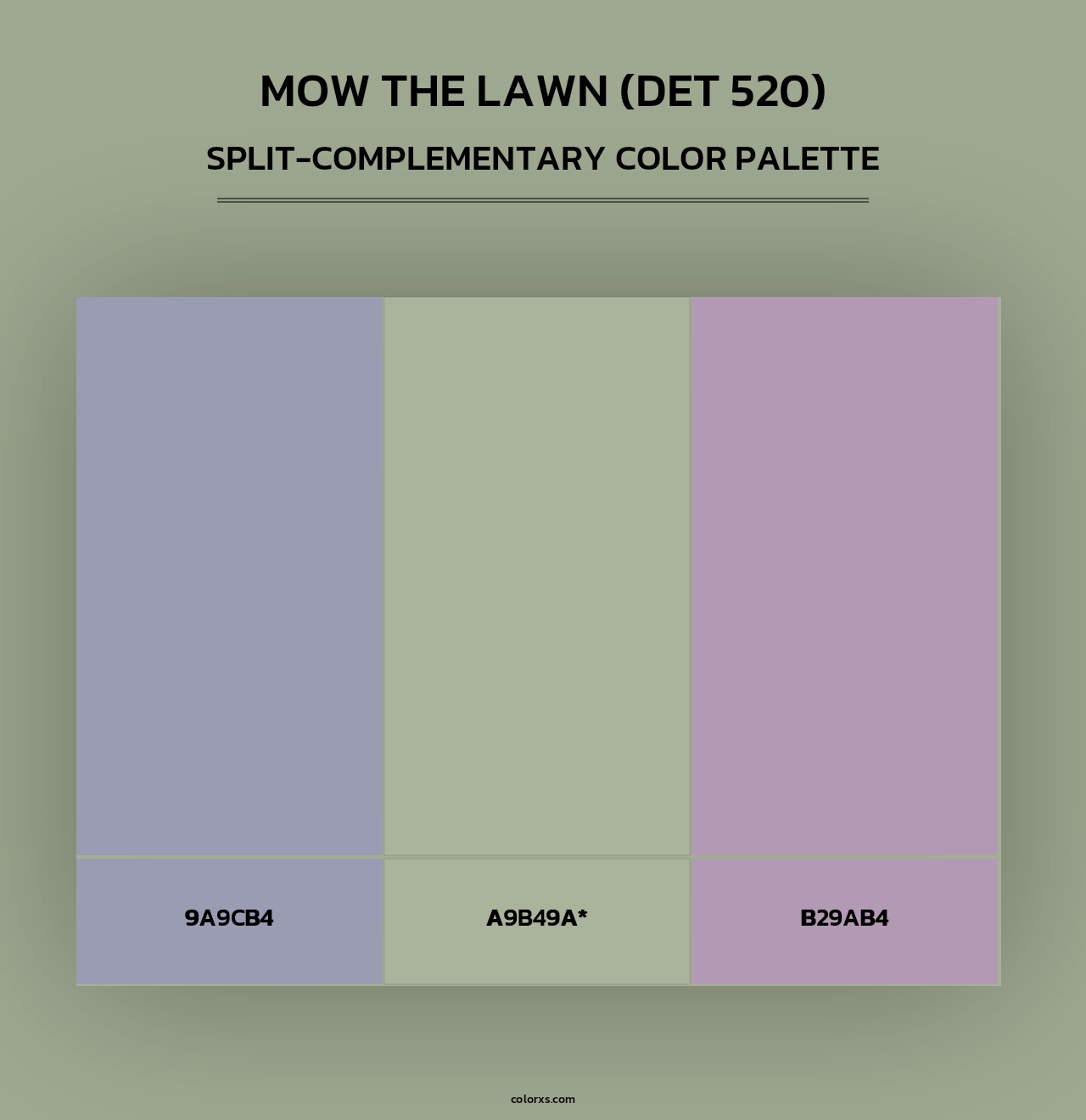 Mow the Lawn (DET 520) - Split-Complementary Color Palette