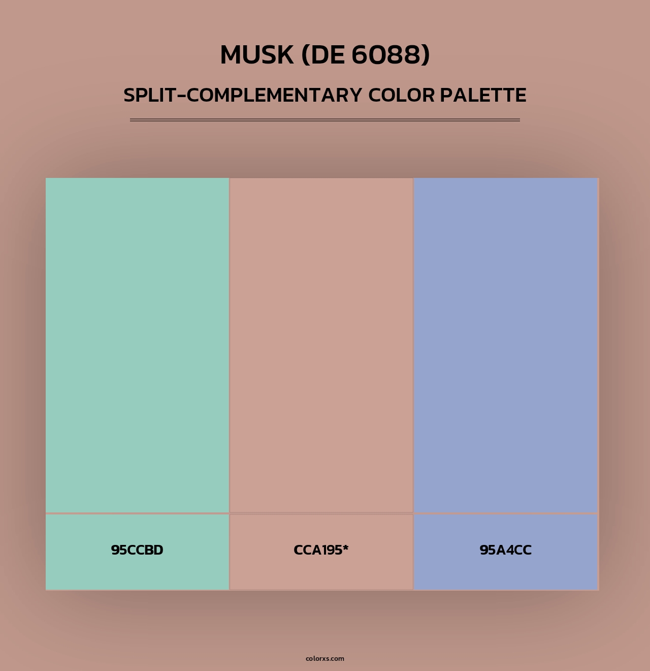 Musk (DE 6088) - Split-Complementary Color Palette