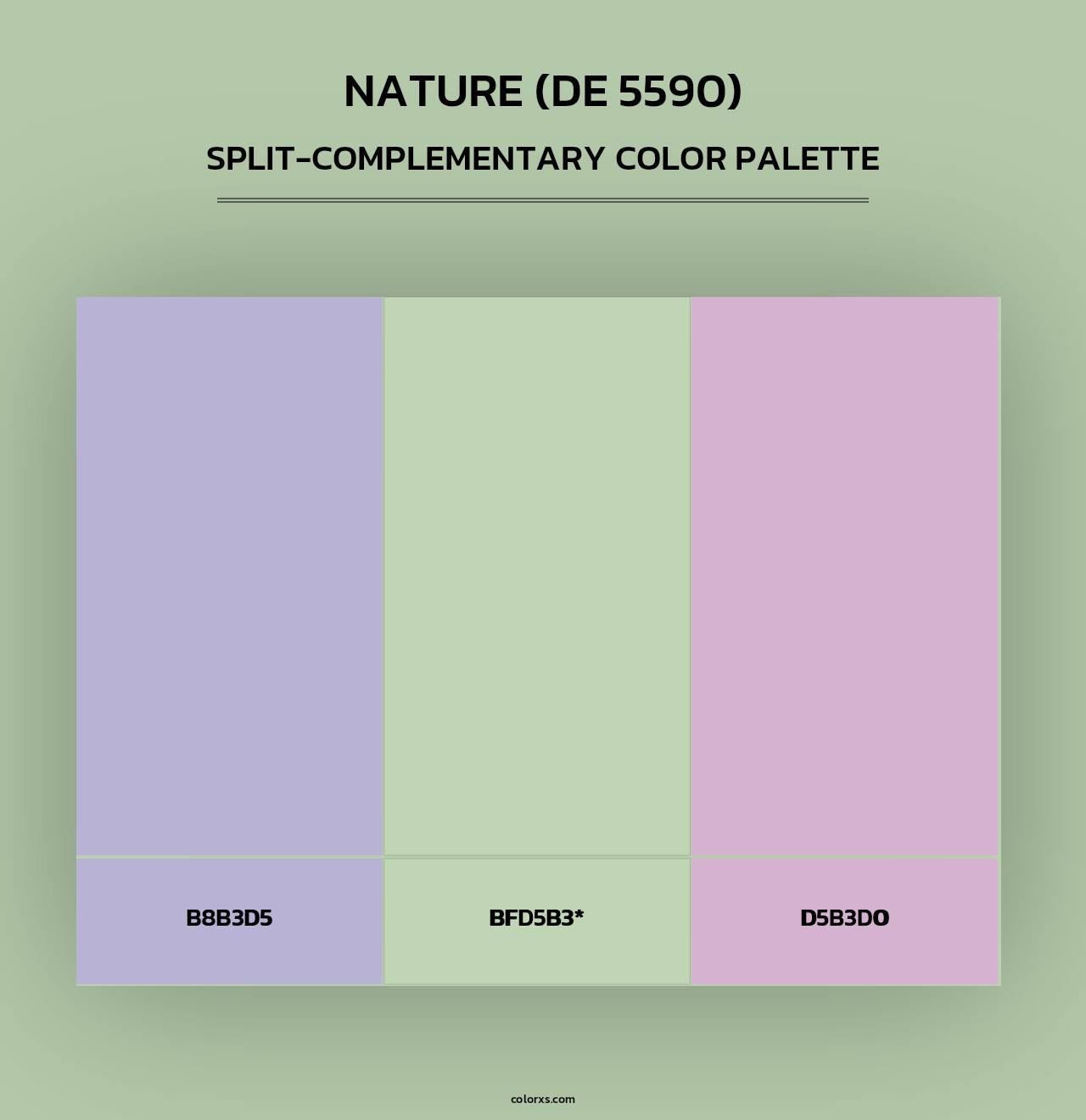 Nature (DE 5590) - Split-Complementary Color Palette