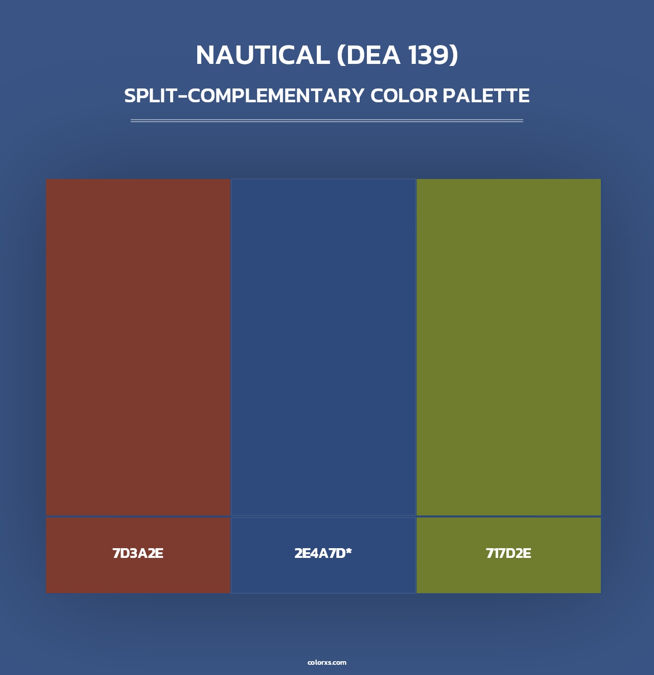 Nautical (DEA 139) - Split-Complementary Color Palette